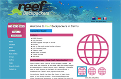 prévisualisation du site Reef Backpackers